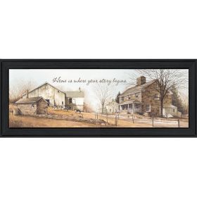 "Your Story" By John Rossini, Printed Wall Art, Ready To Hang Framed Poster, Black Frame