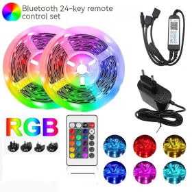 Bluetooth RGB Flexible 5050 Smart LED Light Bar (Option: 5050 Non Waterproof 20M-Bluetooth 24 Key-EU)