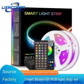 Bluetooth Intelligent Decorative Atmosphere Light Strip (Option: 5 M 150 Light IP20-40 Button British Standard)