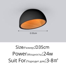 Minimal Bedroom Lamp Is Simple And Modern (Option: Stepless dimming-BOblique Black35cm)