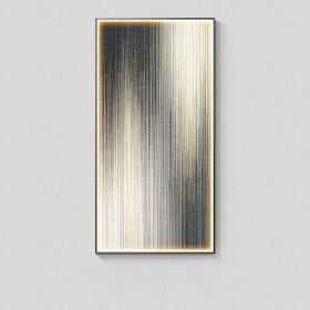 Modern Light Luxury Wall Abstract With Light Hanging Picture (Option: G-60X120CM-Black Frame)