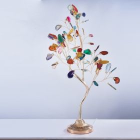 Nordic Floor Lamp Living Room Creative Agate Tree Branch Shape (Option: Sshaped table lamp-Tricolor light)