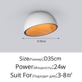 Minimal Bedroom Lamp Is Simple And Modern (Option: Stepless dimming-BOblique White35cm)