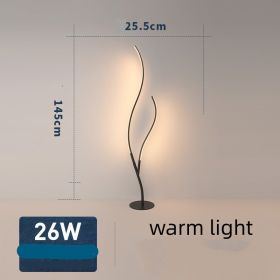 Fashion Twig Artistic Line Floor Lamp (Option: White-Warm light-US)
